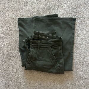 American Eagle super high rise baggy wide leg jeans size 2